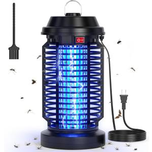 YISSVIC Bug Zapper Outdoor Indoor Waterproof Electric Mosquito Lamp Fly Zapper Killer Effective 4200V Plug in for Home Patio Office Courtyard