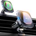 ESR for 15W MagSafe Car Mount Charger, MagSafe Car Charger, Air Vent/Dashboard Magnetic Wireless Phone Holder Mount for iPhone 17e/17/16/15/14/13/12, Galaxy S26/S25, Pixel 10, Fast Charging