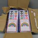 Valentines Day Gifts for Kids, 24 Pack Watercolor Paint Set with Paintbrush for Kids, Prizes Exchange Gifts Valentines Party Favors for Preschool Classroom School