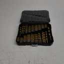 230 Pieces Titanium Twist Drill Bit Set, 135 Tip High Speed Steel, Size from 3/64" up to 1/2", Ideal Drilling in Wood/Cast Iron/Aluminum Alloy/Plastic/Fiberglass, with Hard Storage