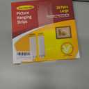 2 x 28-Pairs(56 Strips) Large Picture Hanging Strips Heavy Duty, Picture Hanging Kit, Hang Pictures on Wall Without Nails, No Hole Picture Hangers, Removable Adhesive Strips for Frame Hanging