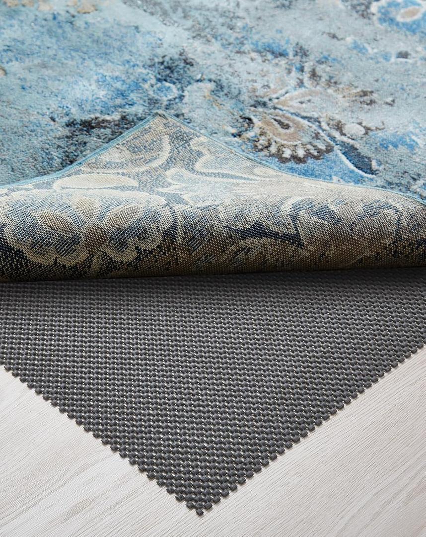 Veken 6x9 Ft Rug Pad Gripper for Hardwood Floors, Non Slip Rug Pads for Area Rugs, Thick Dark Grey Rug Grippers for Tile Floors, Under Carpet Anti Skid Mat, Keep Your Rugs Safe and in Place