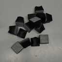 16 Pcs Square Chair Leg Protectors, Caps for Wood & Hardwood Floors, Black (Large)