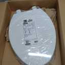 KOHLER 20110-0 Brevia, Slow Close Toilet Seat, Elongated Toilet Seat, Grip-Tight Bumpers, Quick-Attach Hardware, White