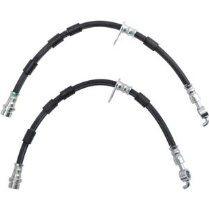 TRQ Brake Hose Set Compatible with 2014-2019 Ford Fiesta