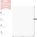 18x 24Kraft Paper Sheets Bulk White Paper, Large Craft Paper for Arts, Drawing, DIY Projects, White Wrapping for Gift Shipping Packaging 200 Sheets