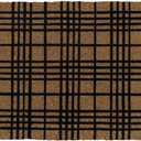 Fine Plaid Doormat, 18"x30"