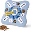 Interactive Dog Puzzle Toys - Enrichment & Mental Stimulation for Large, Medium & Small Dogs; Treat Dispensing Chew Toys for Puppy & Cats (Sky Blue)