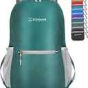 ZOMAKE Ultra Lightweight Hiking Backpack 20L, Packable Small Backpacks Water Resistant Daypack for Women Men(Dark Green)