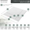 Vent Systems 8" x 8" Inch (Overall Dimensions) - White - Air Vent Cover Metal Air Return Grill with Built in Pest Guard Screen HVAC Vent Duct Cover for Home Improvement