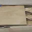Bakepacker 200-Pack Medium Size Gift Paper Bags with Handles Bulk 10.6"x8.3"x4.3" Brown Party Kraft Shopping Bags, Medium-200pcs