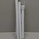 White Tension Curtain Rod for Windows 28 to 48 inch, Adjustable Expandable Pressure Spring Curtain Rod No Drilling, 7/8" Curtain Rod for Bedroom Doorway Closet Door