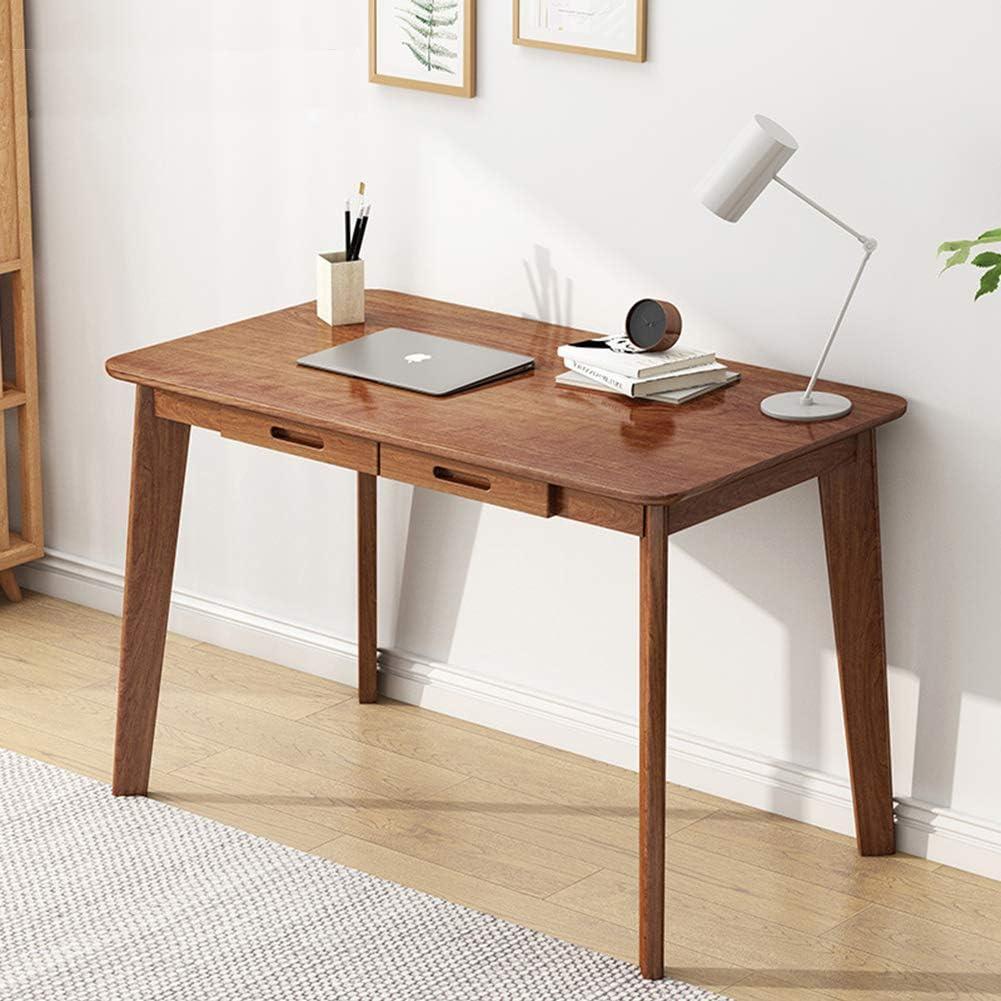 IOTXY Solid Wood Writing Desk - Home Office Workbench Desk with Drawer, Laptop Computer Work Study Table 100CM