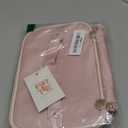 Prite Makeup Bag, Large Capacity Portable Travel Cosmetic Bag, Waterproof Makeup Organizer for Women with Handle and Divider (002 Pearl Pink)