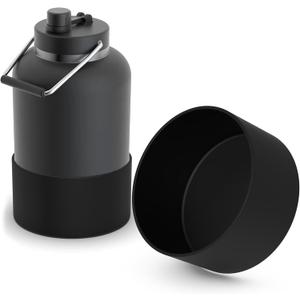 Jmoe USA Boot for RTIC Jug | Silicone Sleeve Protector for Bottom | Durable BPA-Free | Protects Against Dents & Scratches (Black, One-Gallon)