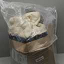 BEDELITE Boho Comforter Set Queen Size, Beige Tufted Striped Bed Set 3 Pieces, Soft Cream Vintage Farmhouse Comforter for All Seasons, Boho Home Decor,Fluffy Jacquard Bedding with 2 Pillow Shams