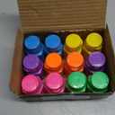 Mini Neon Party Bubbles for Kids - (Pack of 12) Bulk Wands and Bottles for Blowing Bubbles, Birthday Party Favors, Toy Gift, Outdoor Toys, Carnival Prizes, and Goody Bag Stuffers