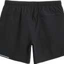 Maamgic Mens Running Shorts Workout 6" Marathon Lightweight Quick Dry Gym Shorts with Zip Pocket (Black), S