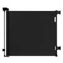 dearlomum Retractable Baby Gate,Mesh Baby Gate or Mesh Dog Gate,33" Tall,Extends up to 55" Wide,Child Safety Gate for Doorways, Stairs, Hallways, Indoor/OutdoorBlack,33"x55"