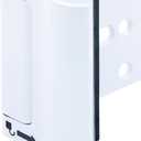 Prime-Line U 114702 New and Improved Door Reinforcement Lock with Integral Pull  Add Extra, High Security to Your Home and Prevent Unauthorized Entry  3 in. Stop, Solid Brass, White (Single Pack)