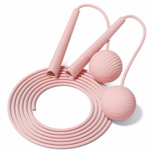Jump Rope-Cordless & Corded Adjustable Jump Rope for Fitness with Large Ball for Home Gym & Travel for Men and Women (Pink) 2 pack