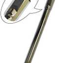 EZ SPARES 32mm(1-1/4inch) Wand for Central Vacuums with Adjustable Length 39.3 Inch, Telescopic Hose Metal Vacuum Wands Plated Chrome