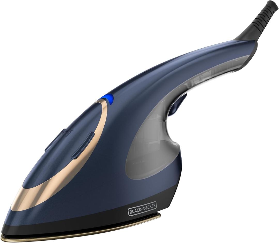BLACK+DECKER Press & Steam 2-in-1 Iron and Steamer, 180% More Steam & One Temperature Technology, Ceramic Soleplate, Safe on All Fabric Types (Medium)