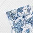 SHENHE Women's Floral Pajama Set 2 Piece Button Down Boho Vacation Shirt with Shorts Cute Pjs Set Lounge Pj Royal Blue Small (S)