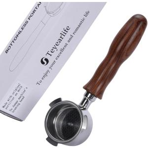 51mm Bottomless Portafilter 3 Ear for Delonghi EC680 EC685 EC885 and SMEG ECF01 Include 304 Stainless Steel Filter Basket
