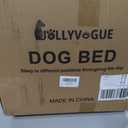 JOLLYVOGUE Human Dog Bed for Adults and Pets, Ultra-Soft Plush Giant Dog Bed with Egg Crate Foam, Non-Slip Base, and Machine Washable Cover - Ideal for Relaxation and Napping, Brown