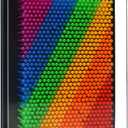 3D Pin Art Toy 5*3.75in Rainbow Pin Art Sensory Fidget Board Game Toy Pin Impression Toy Sculpture Toys Hand Pin Toy Gift for Kids, Girls, Boys, Adults, Small