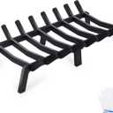 Fireplace Grates 24 Inch - Heavy Duty Steel Fireplace Rack | Fireplace Log Holder for Indoor & Outdoor | Fire Place Grate| Fireplace Racks for Inside Fireplace| Large Firewood Grate| Easy Assembly