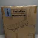 Camping Cot with Mattress, No Assembly Required Heavy Duty Folding Camping Cot for Adults, 550 Lbs Capacity Adjustable Portable Sleeping Bed for Indoor, Outdoor & Patio Use (L''80)