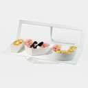 Geoto 6 Pack 17.3 x 6 x 2 inches Pink/Red/White Color Fillable Letter Shaped Gift Box, I Love You I Heart U Alphabet Valentine's Day Box with Clear Lid (White with Window)