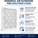 ORAKAA 16x25x1 Inches Air Filter MERV 8, AC Furnace Air Filter Replacement, Pleated HVAC Filters for Home, Dust Pollen Lint Dander, Premium Quality - 4 Pack
