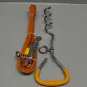 Petbobi Dog Tie-Out Cable and Stake - 30ft Heavy Duty Cable with Spring, No Tangle, 16in Ground Stake, Ideal for Yard, Camping and Beach, Suitable for Small Medium Large Dogs Up to 120 lbs, Orange