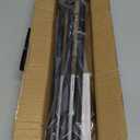 Black Curtain Rods for Window 28 to 48, 5/8 inch Small Decorative Curtain Rod Set with Brackets (32-46'')