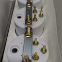 3-in-1 Triple Gauge Kit - Oil Pressure, Voltage & Water Temperature Gauges for Cars Black