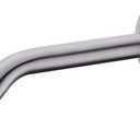 9 Inch Angled Shower Arm Brushed Nickel, Curved Shower Head Pipe with Flange, Bathroom Shower Neck Stainless Steel Wall Mounted Extension Extender Rain Rod