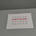 Hadigu Habit Tracker Calendar (Undated 12 Month) with Spiral Bound and Hanger, A4 size (8.3"x11.7"), Habit Planner, Daily Weekly and Monthly Tracker, Colorful Layout