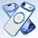 OOK Magnetic Case Made for iPhone Air 6.5 Inch [Compatible with MagSafe] Soft TPU Anti-Scratch Shockproof Protective Phone Cover Slim Clear Case for Women Men - Blue