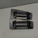 Extended Cab Door Handle Rear Left Driver and Right Passgenger Side | for 1999-2007 Chevy Silverado GMC Sierra 1500 2500 3500 | Replaces# 15758171, 15758172 (Plastic Black)