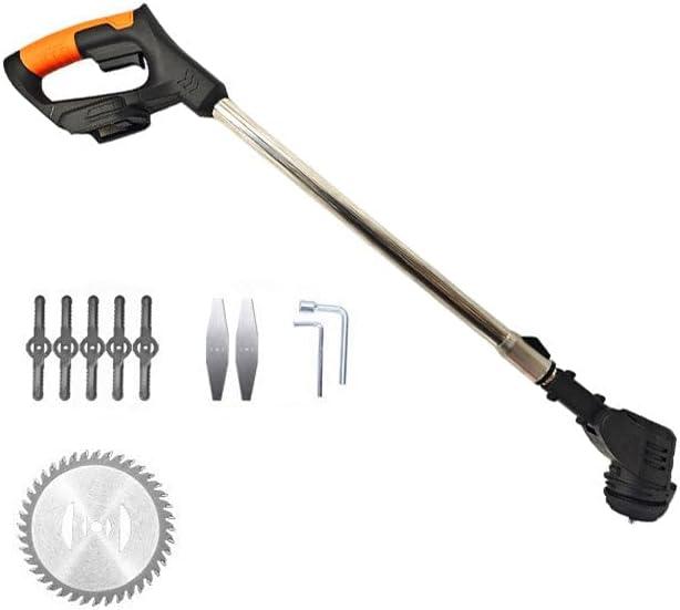 1500W Portable Lawn Trimmer, Electric Stringless Weed Wacker, 90 Adjustable Head Angle, Stingless Lightweight Grass Weedeater Blades for Dense Weeds and Garden Yard Trimming (Black(1500 W))