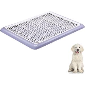 Mifoci Dog Training Pad Holder with Mesh Tray Non-Slip Leak Proof Puppy Potty Tray for Small Medium Large Dogs Pee Pad Holder Easy Clean Indoor Bathroom (25.59 x 18.90 Inch)