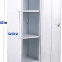 MIOCASA Metal Cabinet Home Office Storage Cabinets with Doors and Shelves Lockable File Cabinet Organizer Coat Lockers for Kids