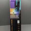 Battery Powered Wall Sconce Set of Two: Gold Wireless Rechargeable Wall Lights with Touch and Remote Control, 360°Rotatable 4CCT Dimmable Cordless Scone Lighting Decor for TV Wall Bedroom Bathroom