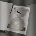 Ceramic Dog and Cat Bowl with Stand, Modern Stone-Effect Ceramic Dog Bowls with Bamboo Stand Non-Slip for Small Medium Dogs, Modern Marble Design, Dishwasher/Microwave Safe (Gray)