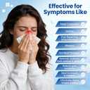 Nasal and Oral Dual-Function Irrigation System, Equipped with 8 Nozzles and 30 Packs of Salt Packets, Used to Relieve Sinus Problems and Provide Dual Care for Mouth and Nose.(Blue)