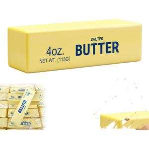 Slow Rising Squishy,Slow Rebound Cute Butter Squeeze Stress Balls, Realistic Butter Stick Soft Squeeze Toys,Stress Relief Sensory Toys (Butter stick-1pcs)