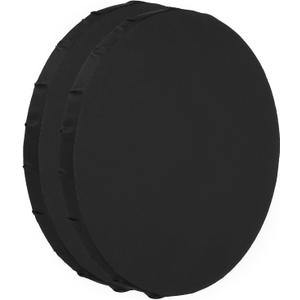 PATIKIL Paint Canvases for Painting, 2 Pack 8 Inch Round Wood Frame Stretched Blank Art Canvas Board Panels for Acrylic, Oil, Tempera Painting, Black